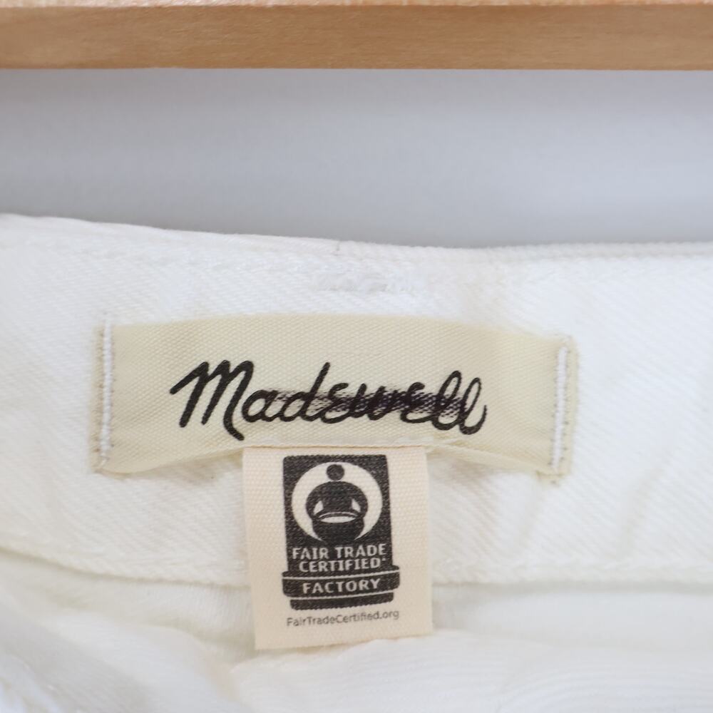 NWT Madewell The Curvy Pieced Barrel-Leg Jean Relaxed Fit In Tile White Size 30 - Picture 10 of 12